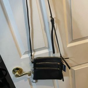 Black cross over purse